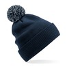 Winter hat - mod. B450:French Navy, 100% acrylic, Light Grey, One Size